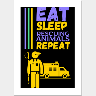 Animal Rescue, Rescuing Animals, Animal Control Worker Posters and Art